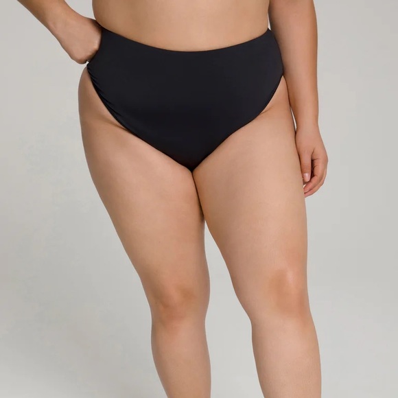 New!! Good American Bikini Leopard Top High Waist Black Bottom Size 5/2X - Picture 12 of 12